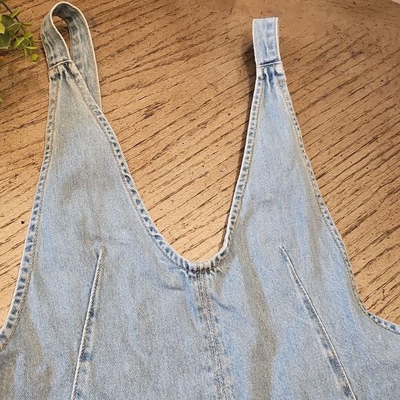 We The Free Light Blue Denim Romper Size S - Picture 3 of 14